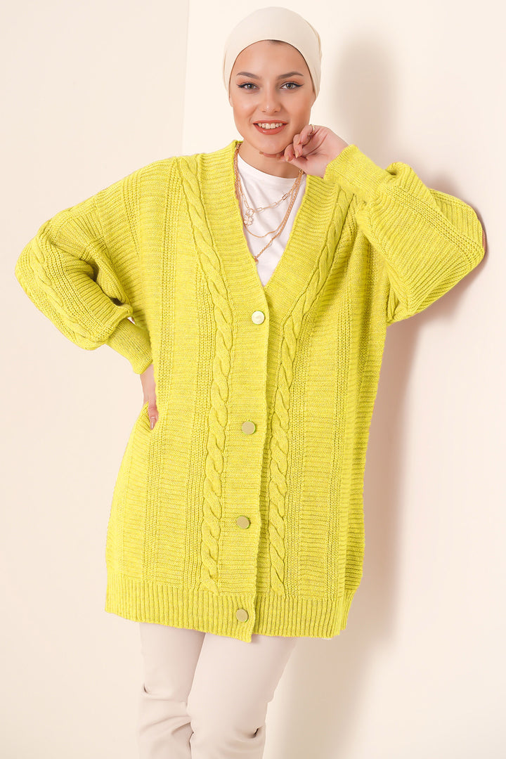 BGD Women Hijab Cardigan - Yellow - Hanover Park