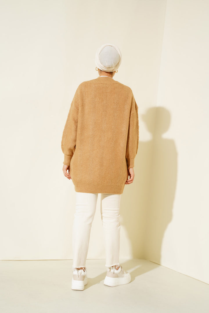 BGD Women Hijab Cardigan - Mink - Mühlhausen