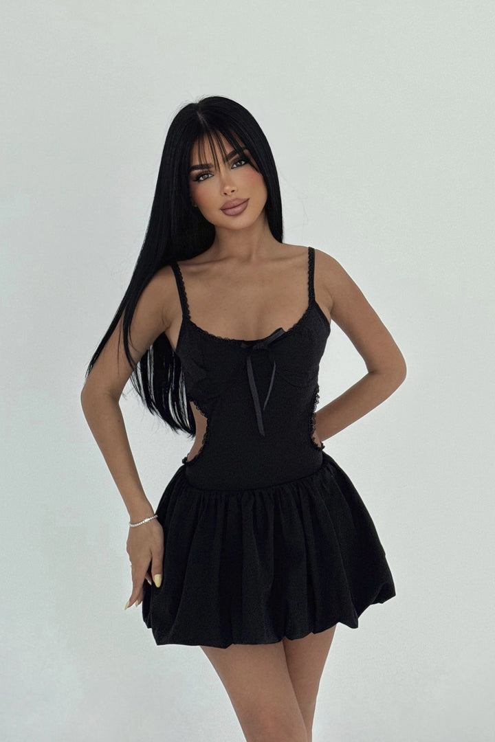 EYY Women Siyah Askılı Mini Elbise - Idaho Falls