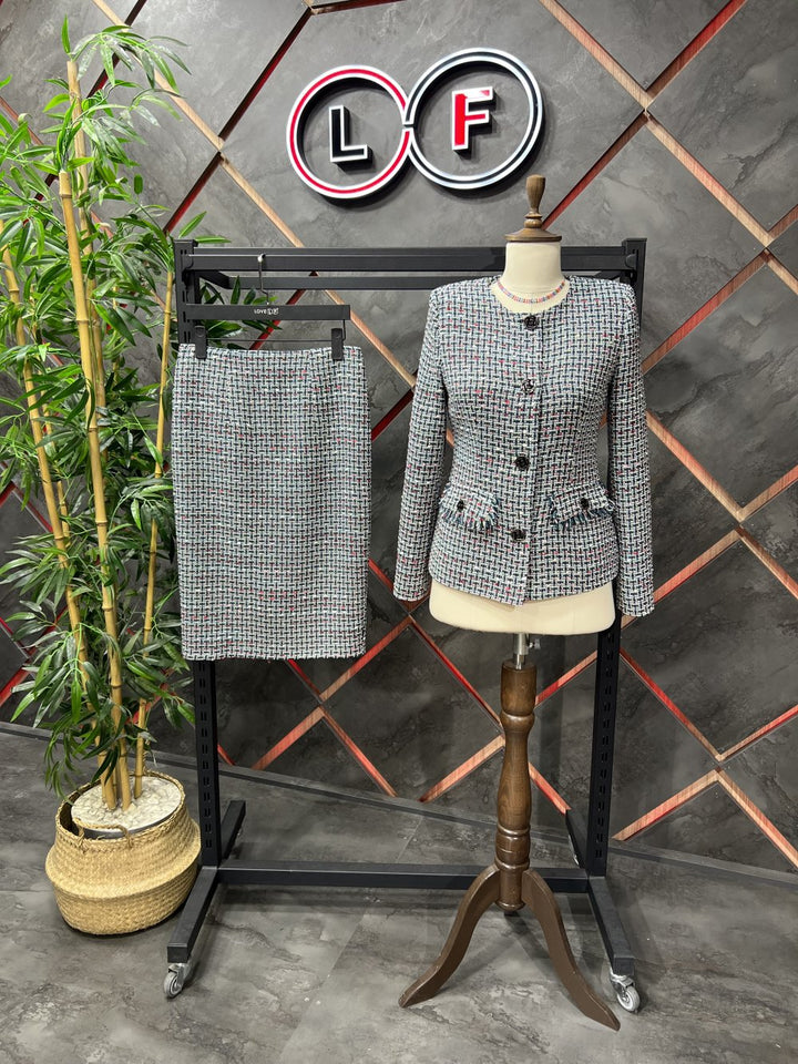 NDL Women Purple Women's Suit with Baggy Skirt - Tournai