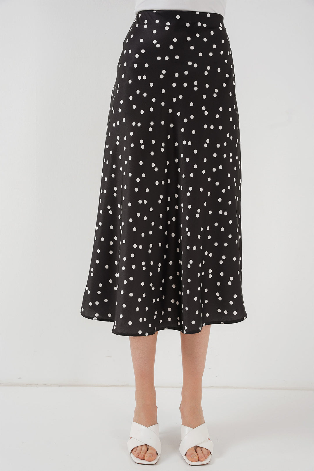 BGD Women Satin Skirt - Black - Échirolles