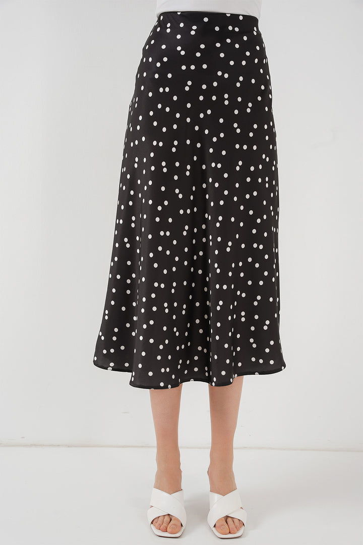 BGD Women Satin Skirt - Black - Échirolles