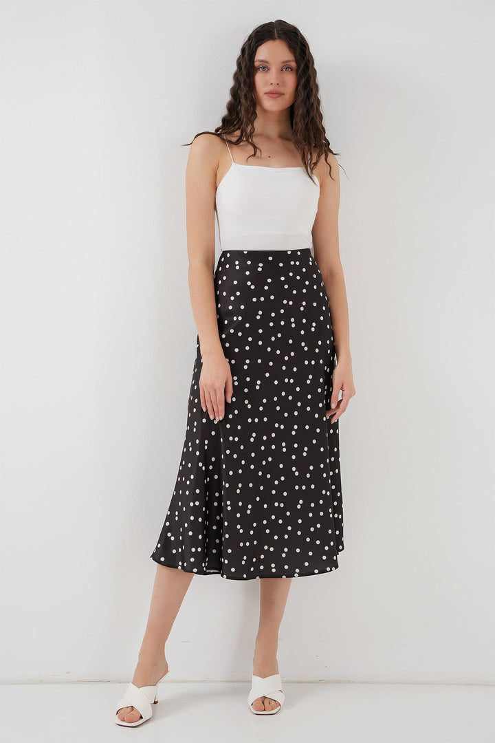 BGD Women Satin Skirt - Black - Échirolles