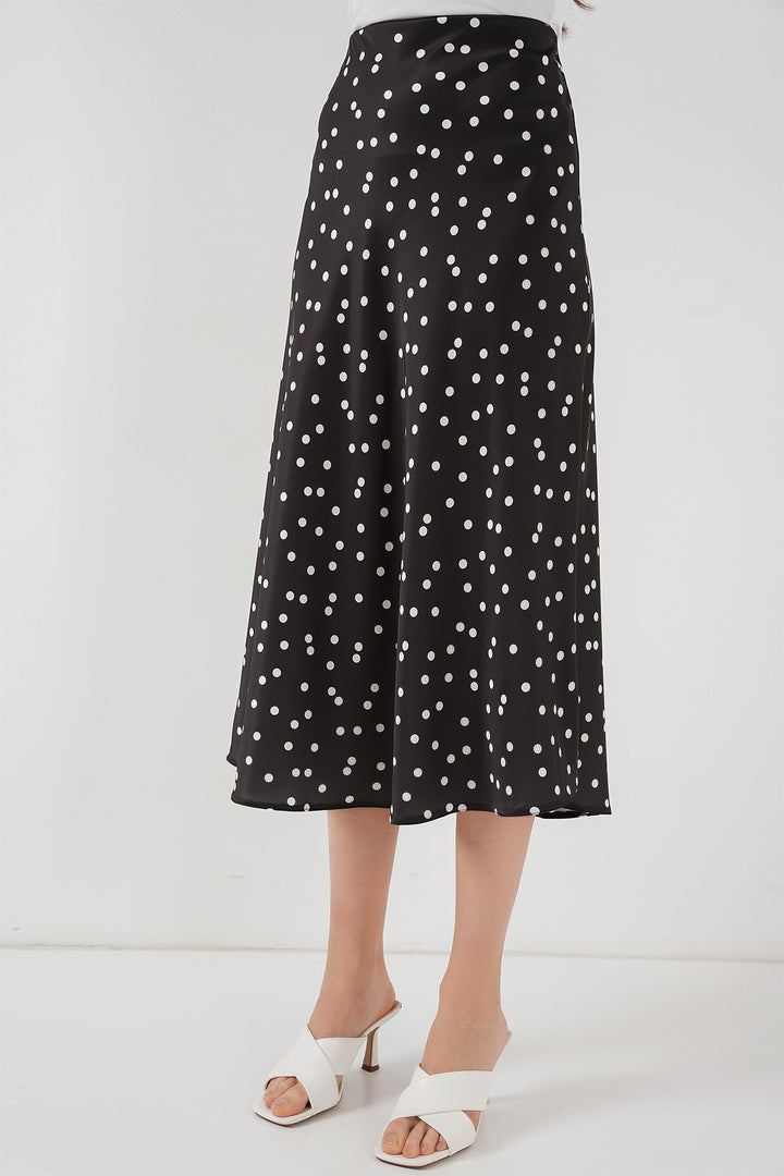 BGD Women Satin Skirt - Black - Échirolles