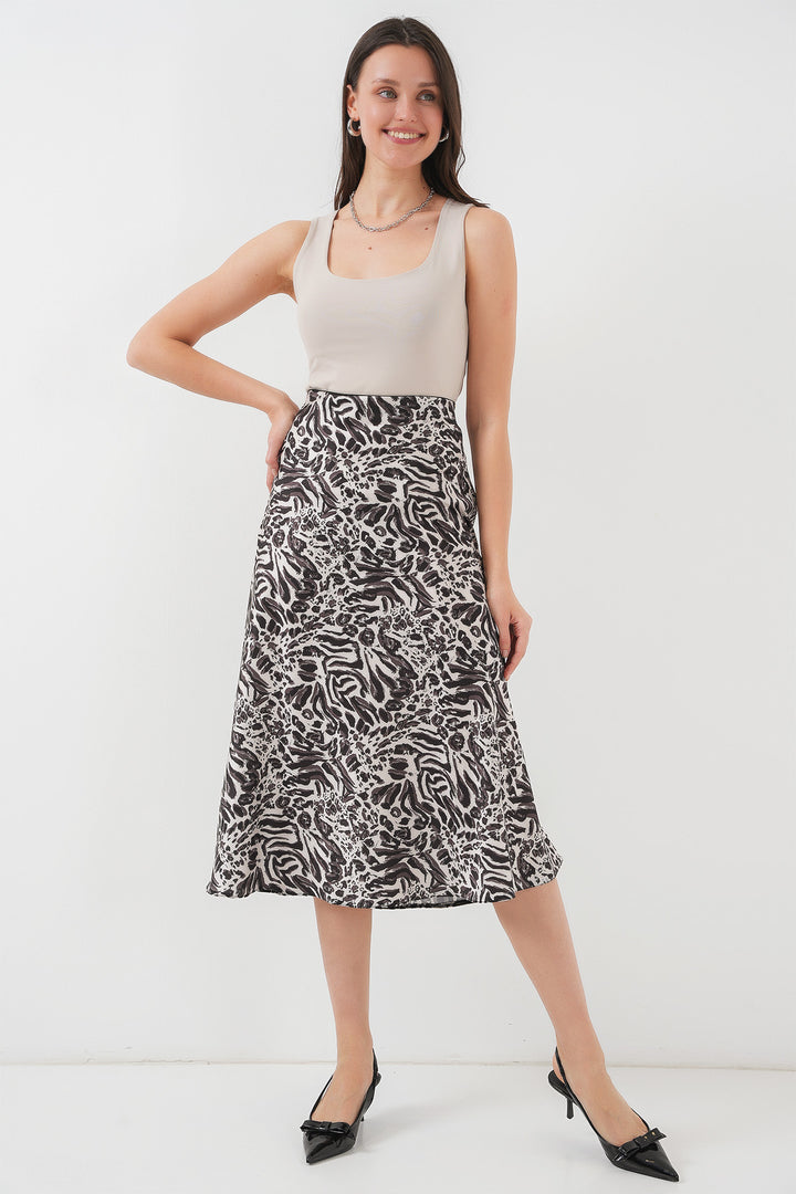 BGD Women Satin Skirt - Z.Bej - Tepic