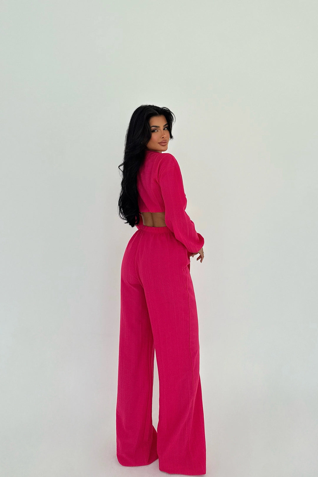 EYY Women Fuchsia Adelina Tied Suit - North Vancouver