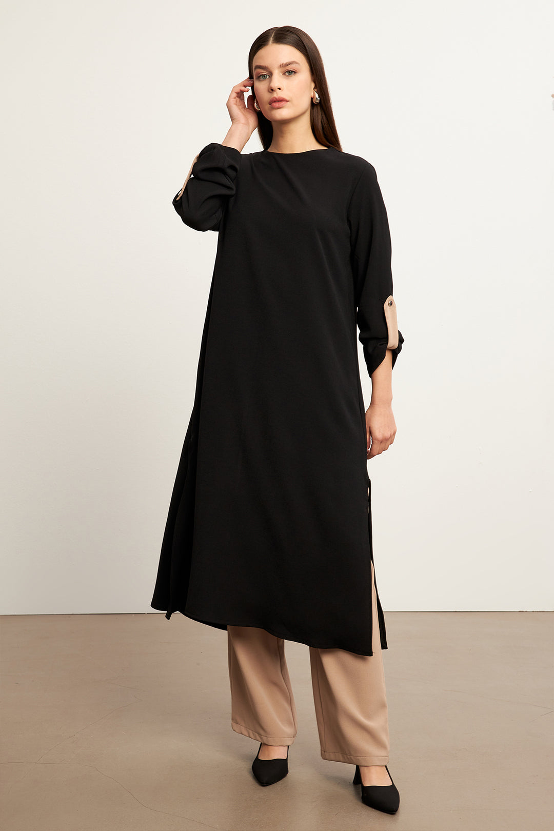 ZRF Women Afra Tunic Pants Set - Black - Altamira