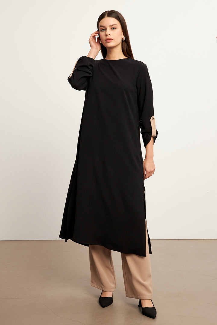 ZRF Women Afra Tunic Pants Set - Black - Altamira