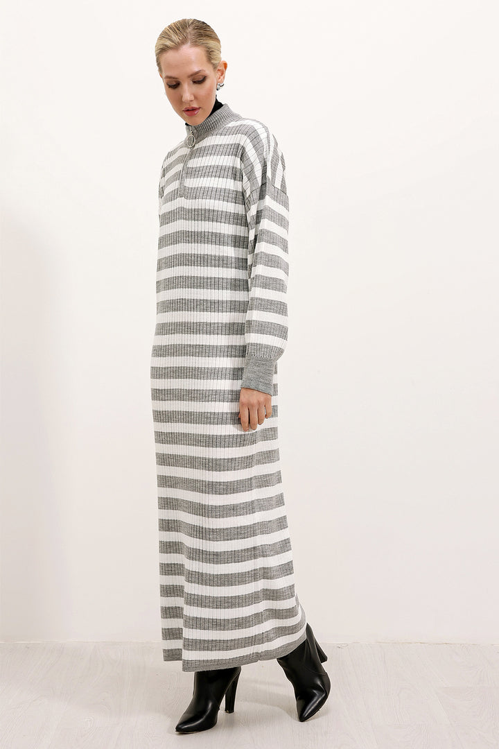 BGD Women Knit Dress - Light Grey - Avondale