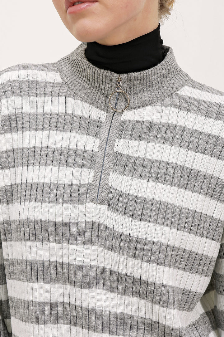 BGD Women Knit Dress - Light Grey - Avondale