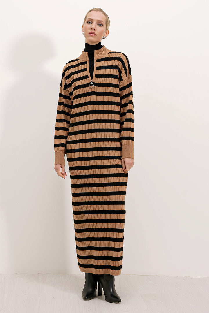 BGD Women Knit Dress - Biscuit - Avondale