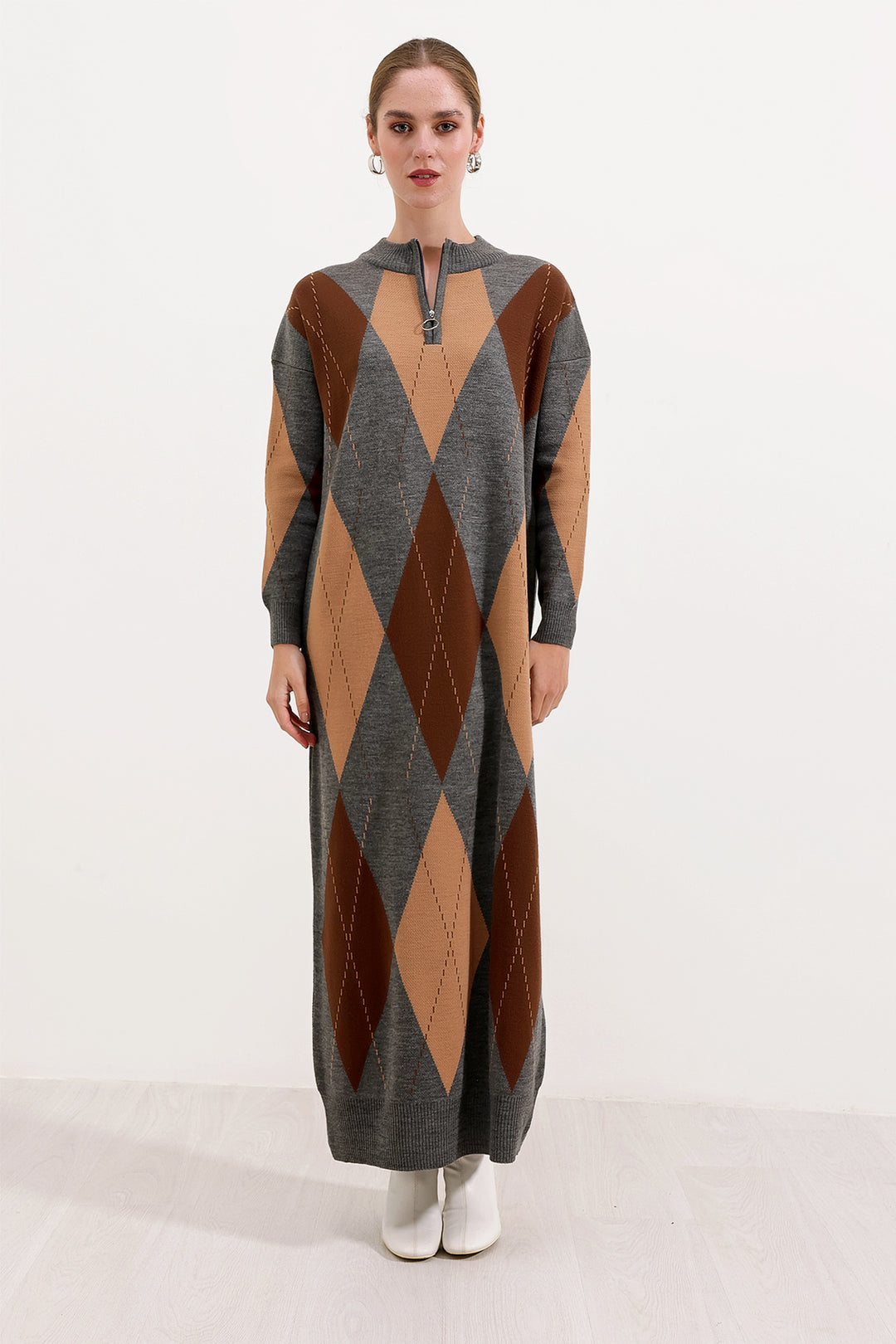 BGD Women Knit Dress - Dark Gray - Avondale