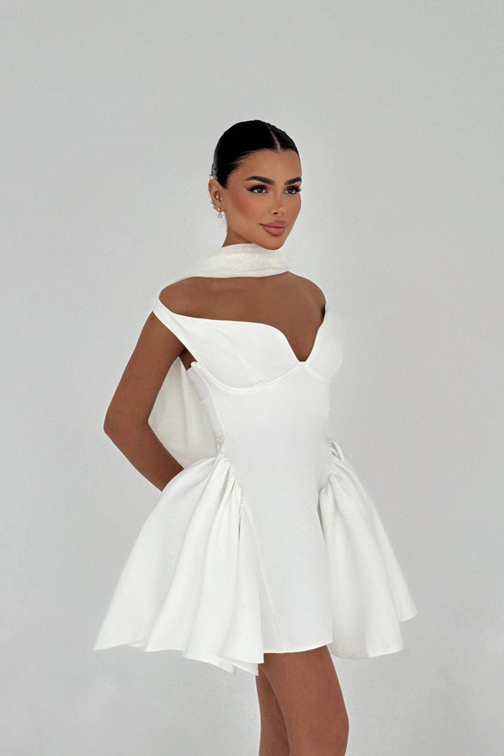 EYY Women Beyaz Arka Detaylı Mini Elbise - Louisville