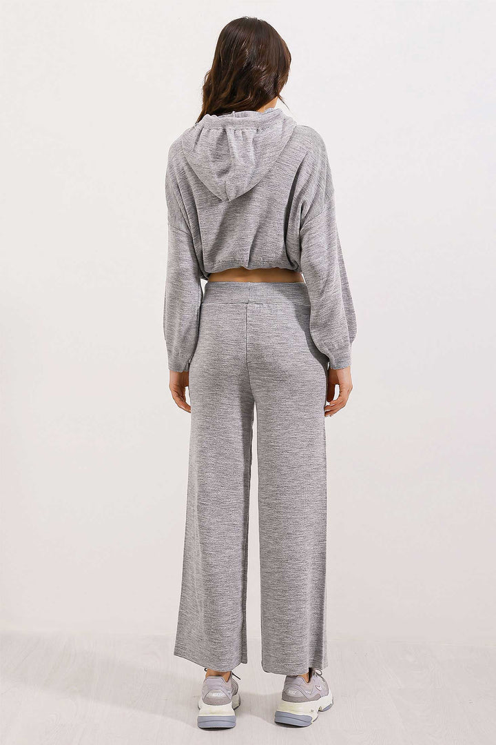 BGD Women Hooded Oversized Two-Piece Set - Gray - Avondale