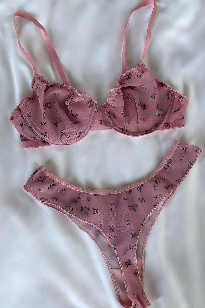 EYY Women Pembe Çiçek Detaylı İç Çamaşırı - Dunwoody