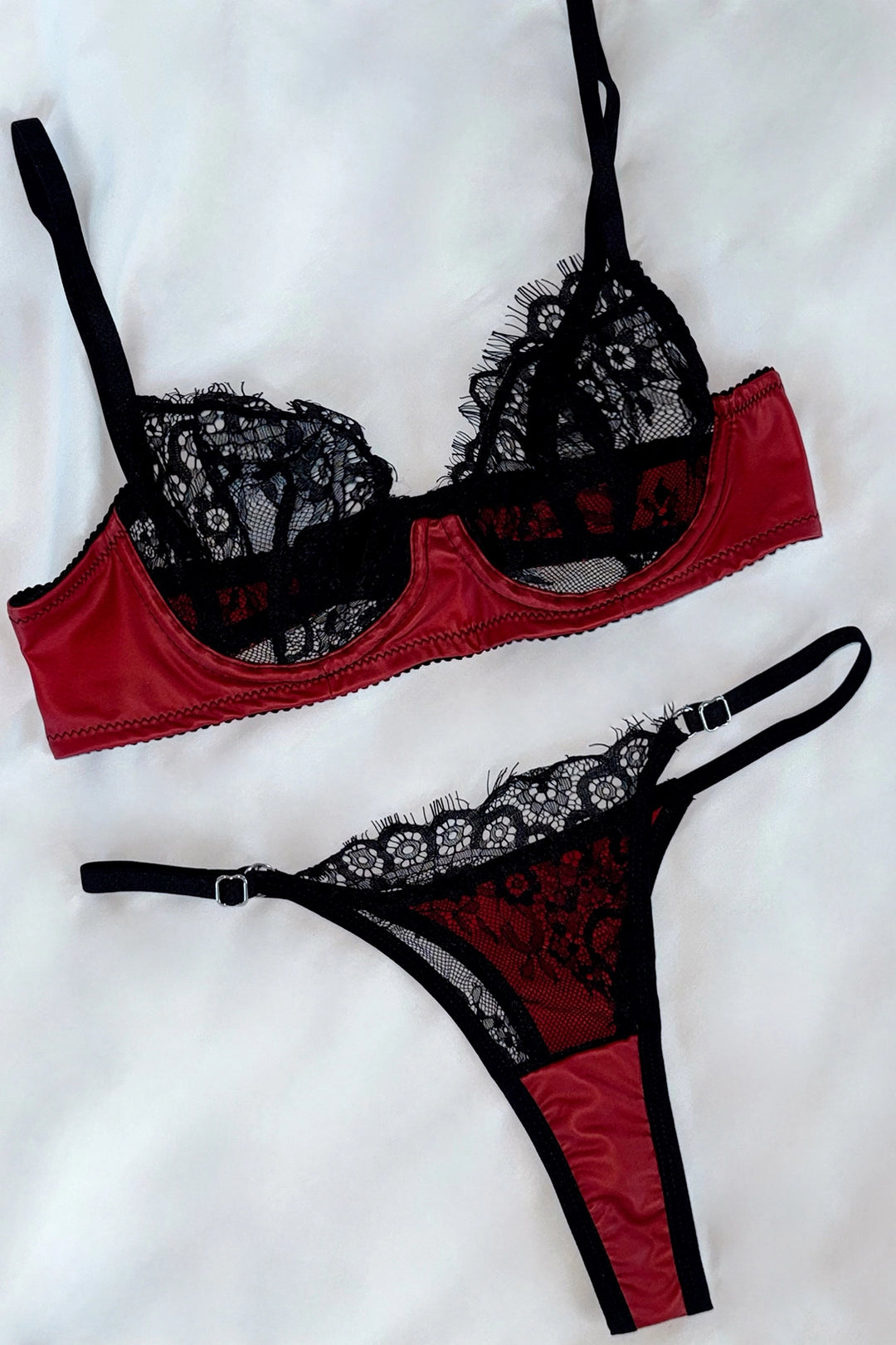 EYY Women Kırmızı Deri İç Çamaşırı - Kelowna