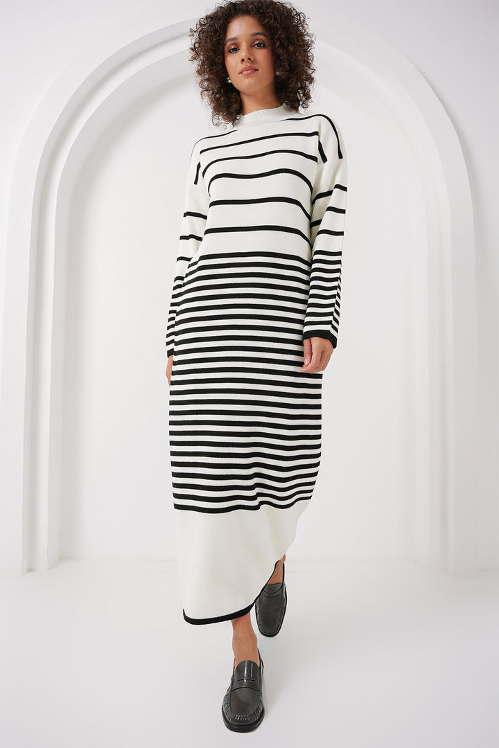 BGD Women Long Knit Dress - Off-White - Hayes