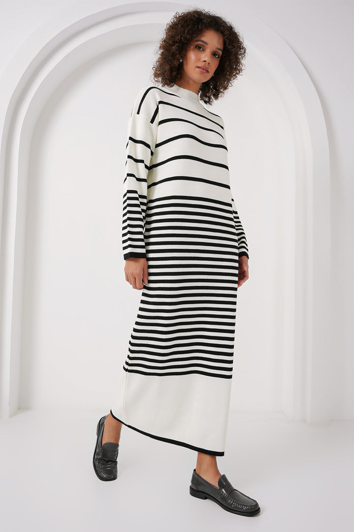 BGD Women Long Knit Dress - Off-White - Hayes