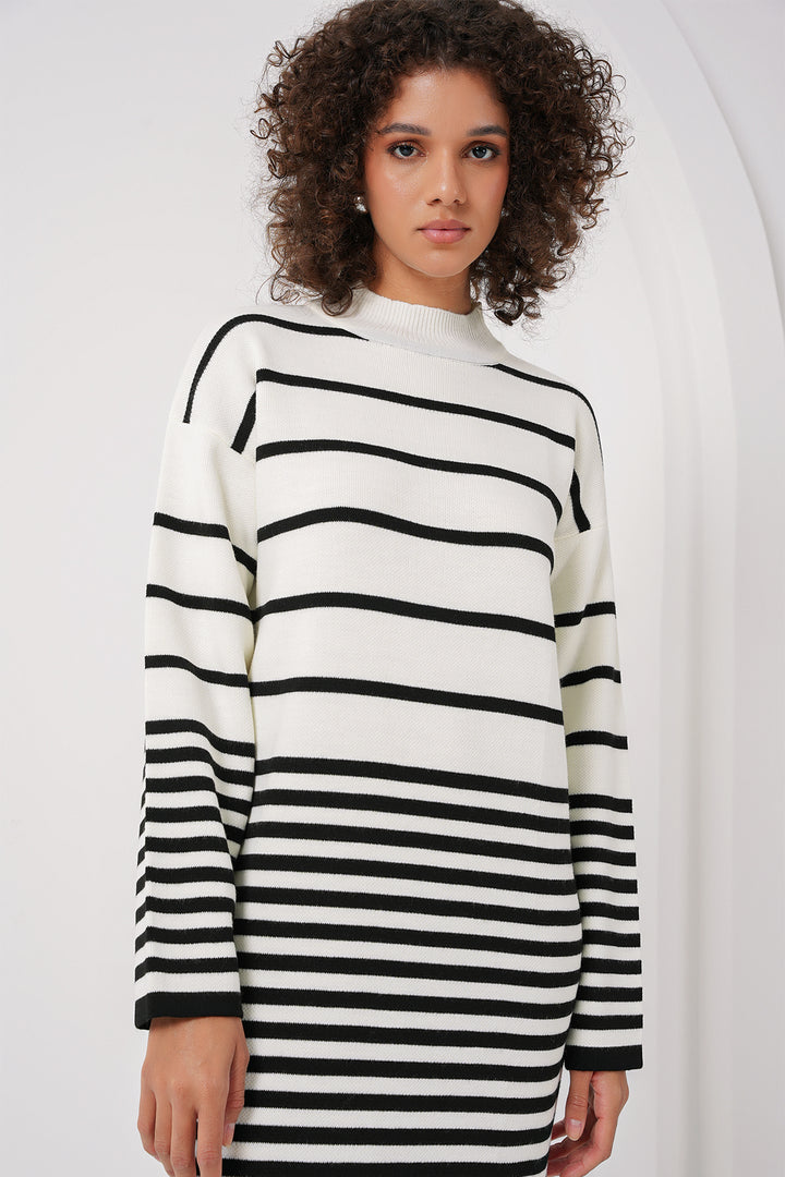 BGD Women Long Knit Dress - Off-White - Hayes