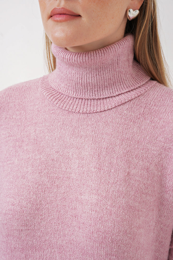 BGD Women Knit Skirt Sweater Set - Pink - Dortmund