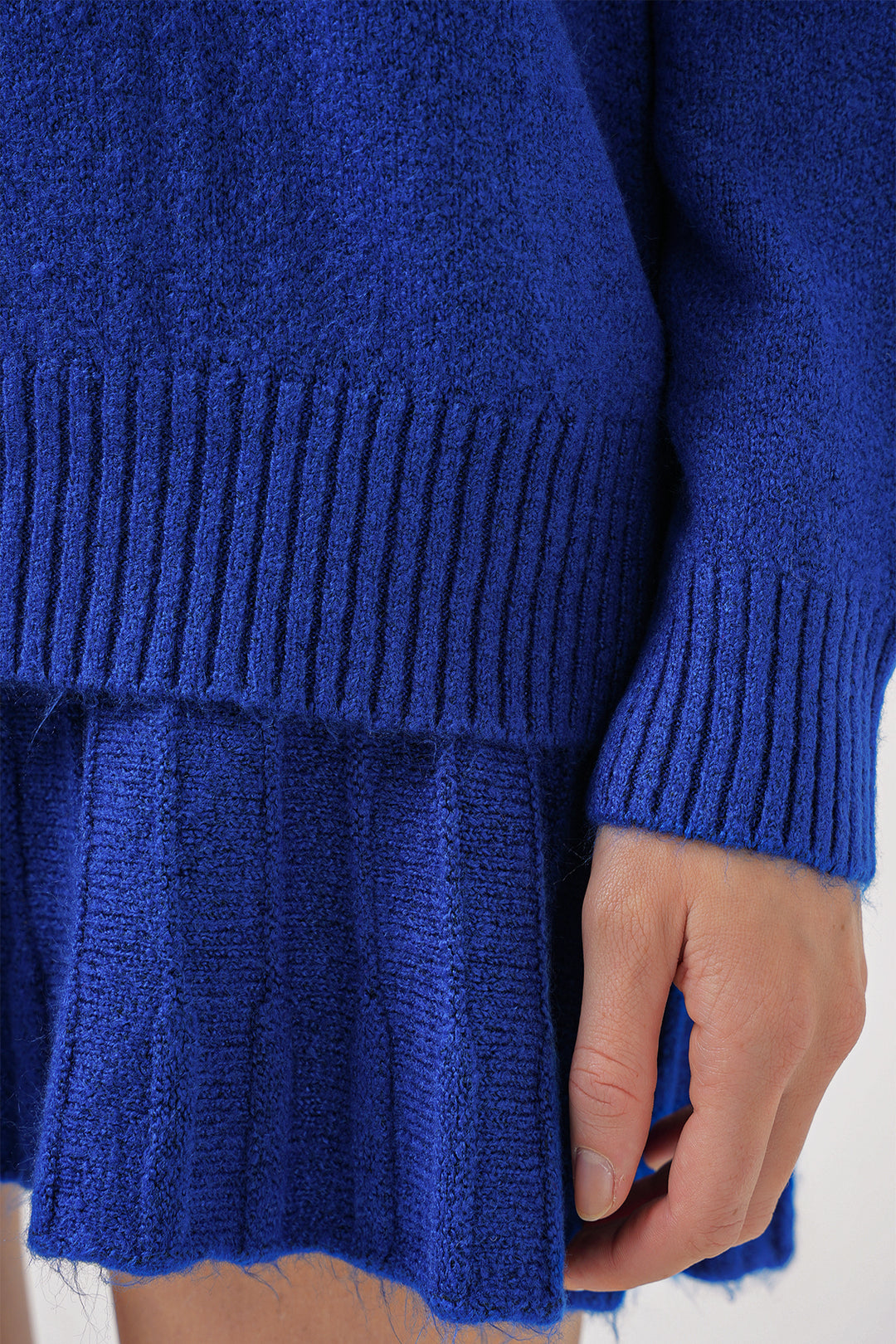 BGD Women Kazakh Skirt Knit Two Piece Set - Blue - Gummersbach