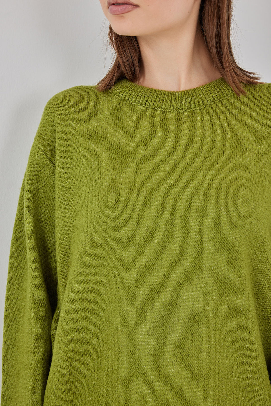 BGD Women Baklava Patterned Oversized Knit Sweater - Dark Green - Shakhtarsk