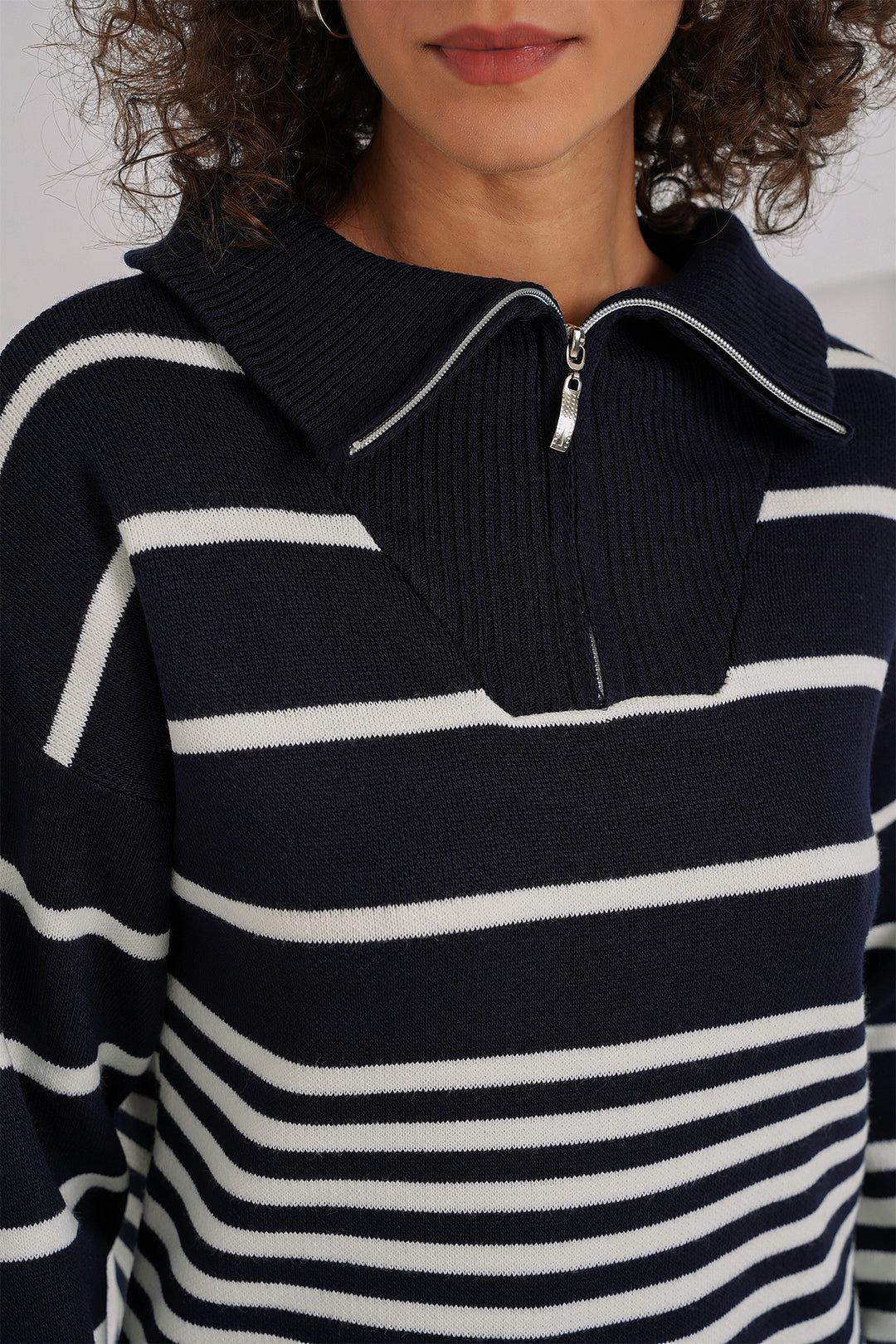 BGD Women Knit Sweater Pants Set - Navy - New Orleans