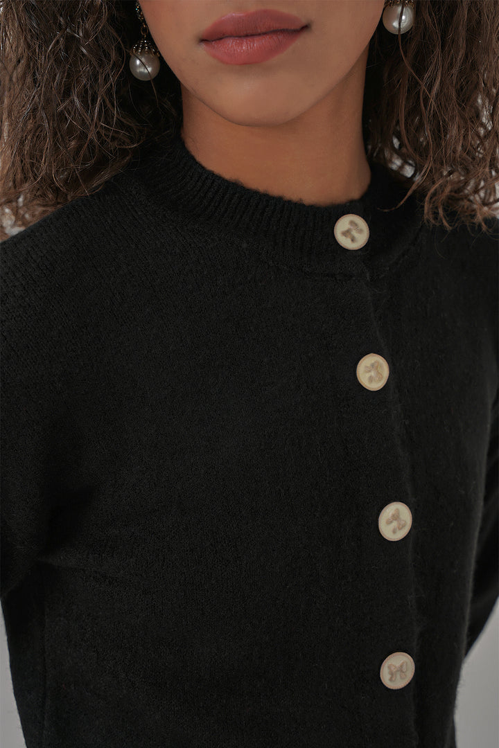 BGD Women Women's Buttoned Cardigan - Black - Clermont