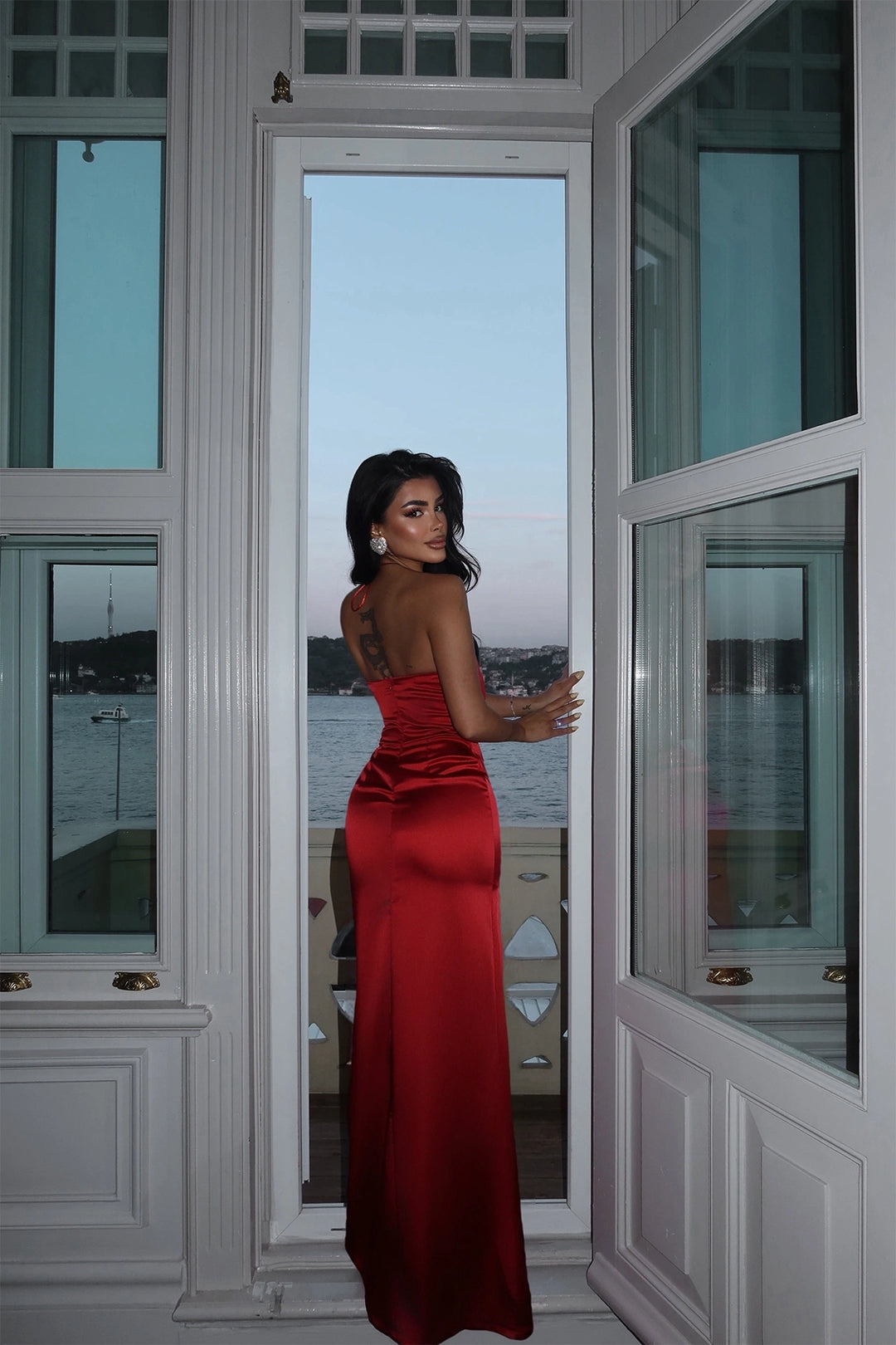 EYY Women Red Diane Tie Dress - Dover