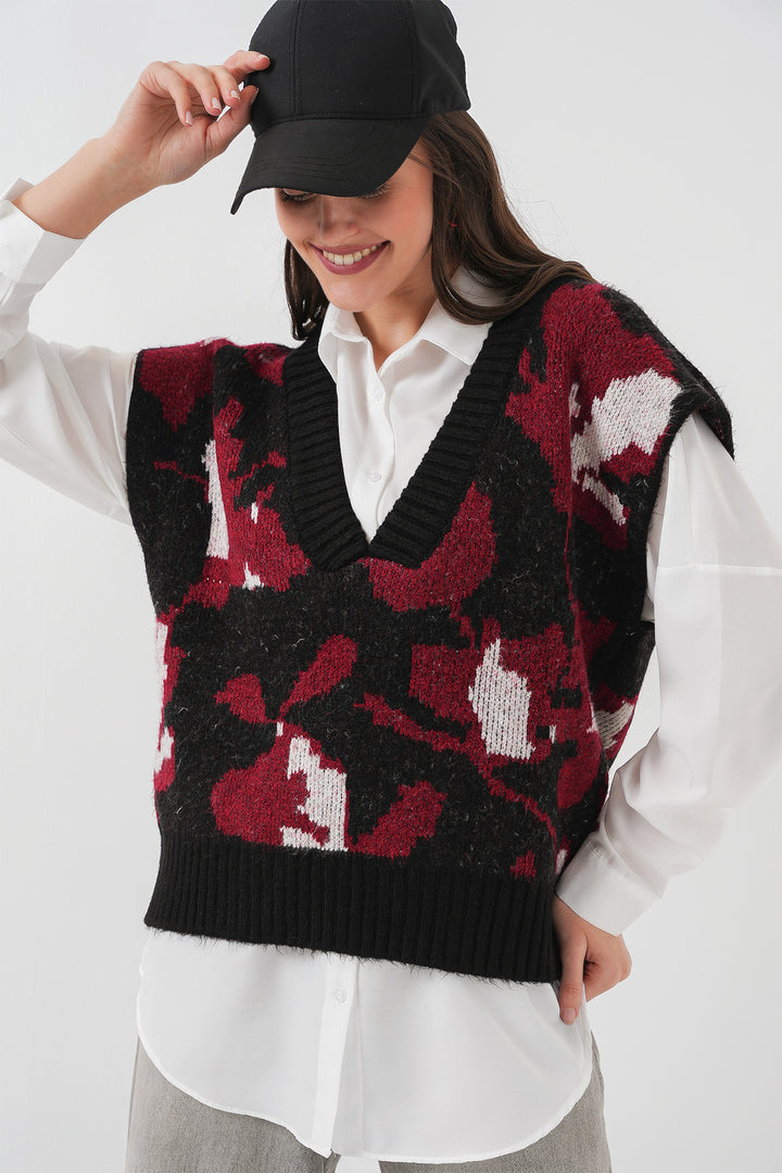BGD Women Women's Oversized Knit Sweater - Black - Albufeira