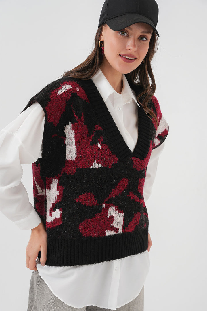 BGD Women Women's Oversized Knit Sweater - Black - Albufeira