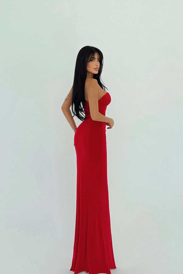 EYY Women Kırmızı Pencere Detaylı Elbise - Motril