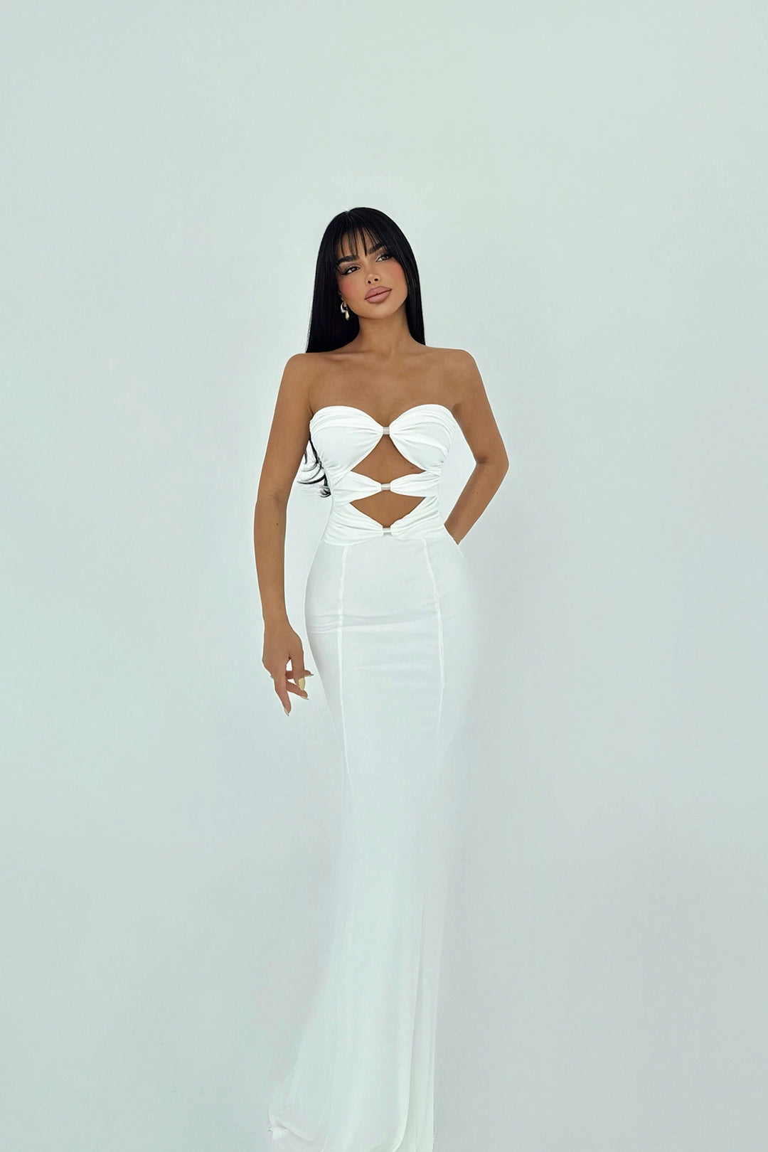 EYY Women White Kenley Maxi Dress - Herten