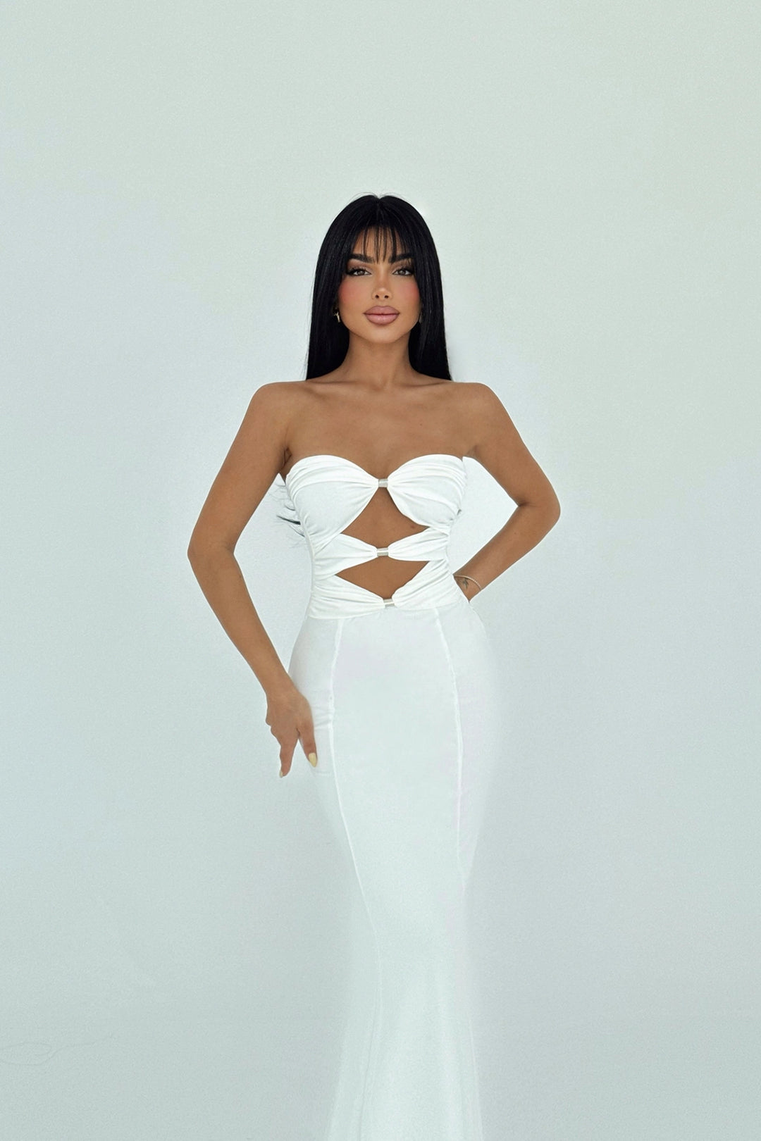 EYY Women White Kenley Maxi Dress - Herten