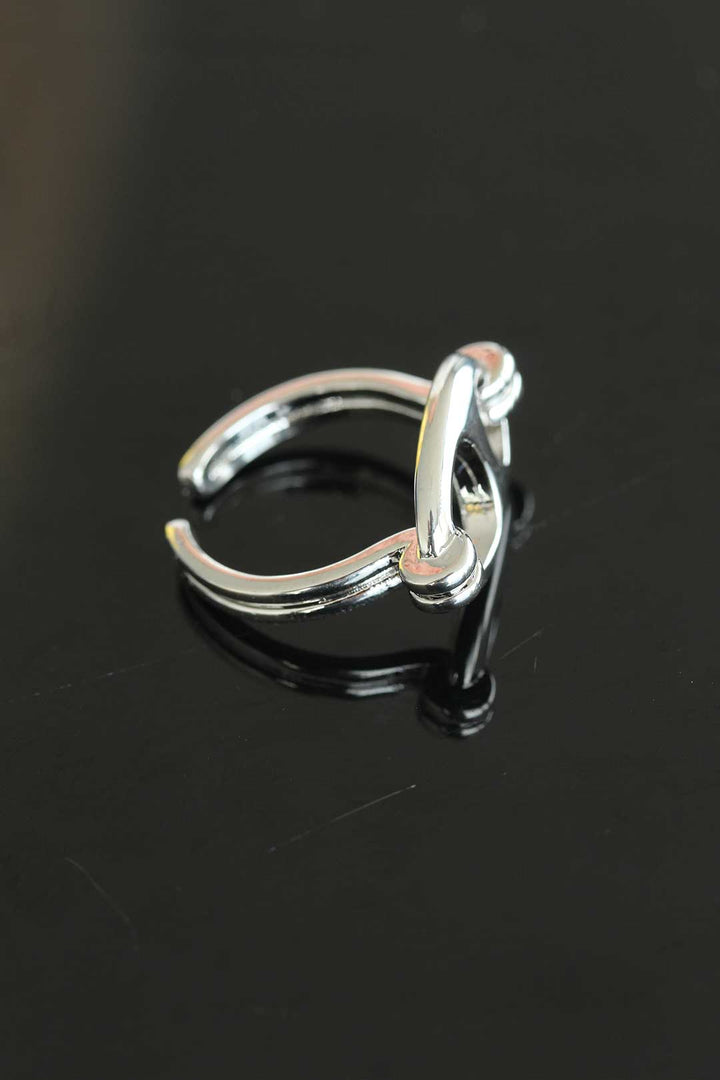 EBJ Non-Tarnish Steel Adjustable Silver Color Women's Ring - Dale City