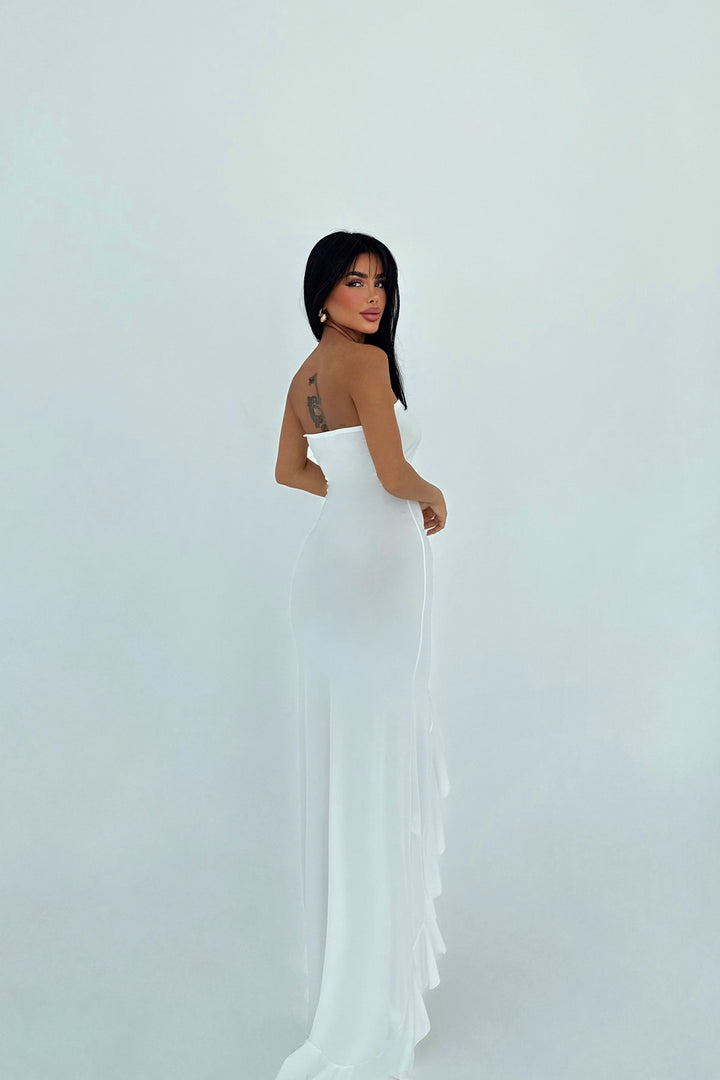 EYY Women Beyaz Leylak Elbise - Apple Valley