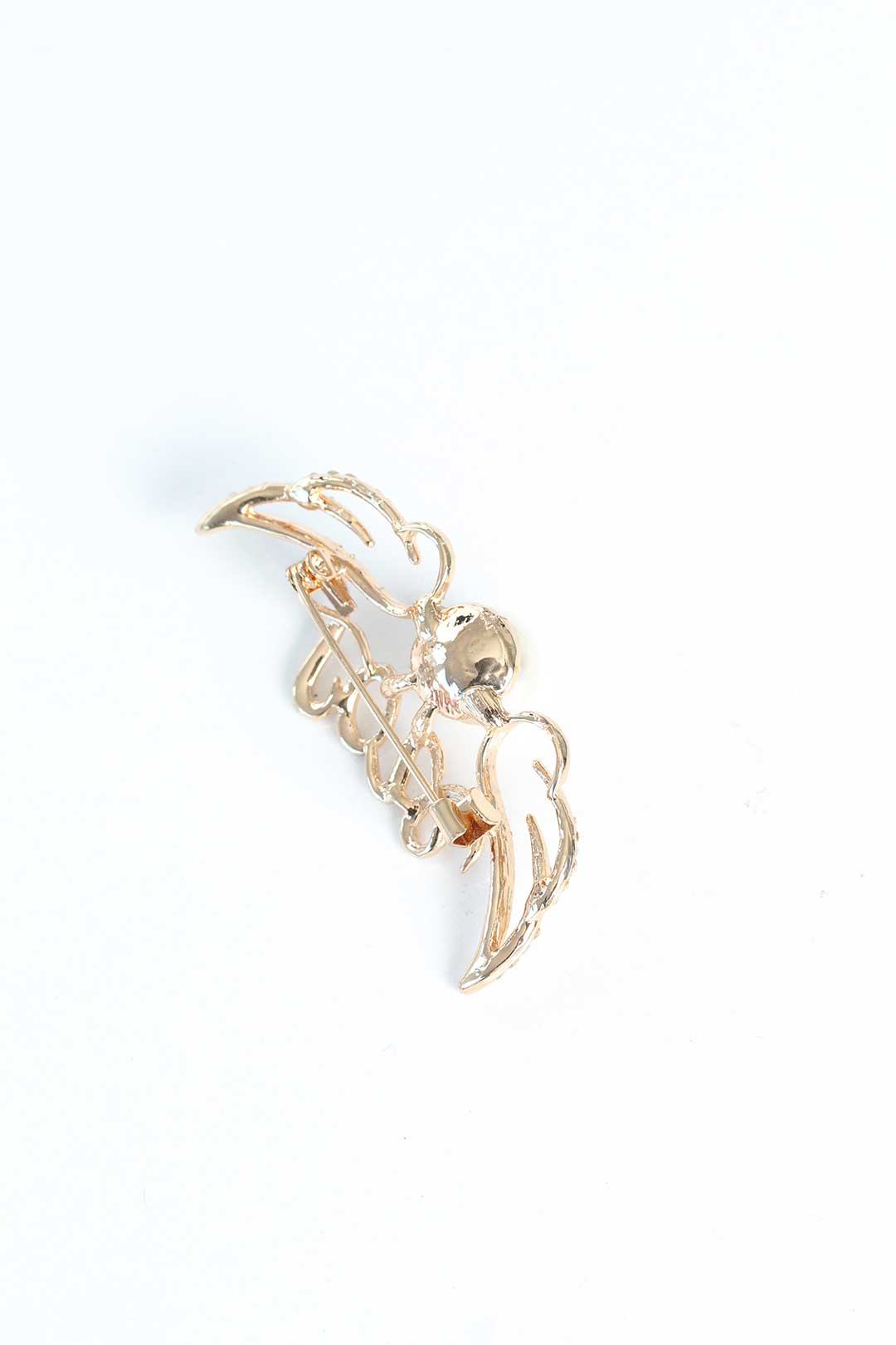 EBJ Metal Brooch with Zircon Stone - Ceres