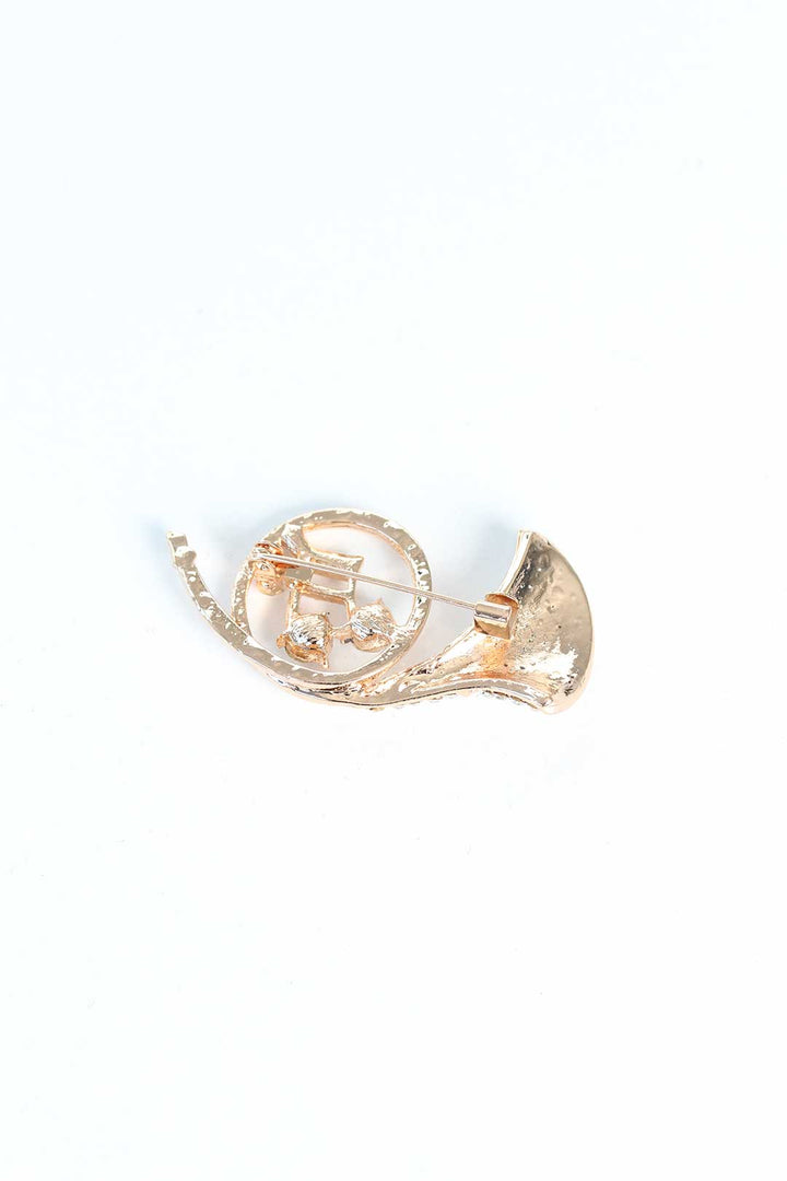 EBJ Metal Brooch with Zircon Stone - Cento
