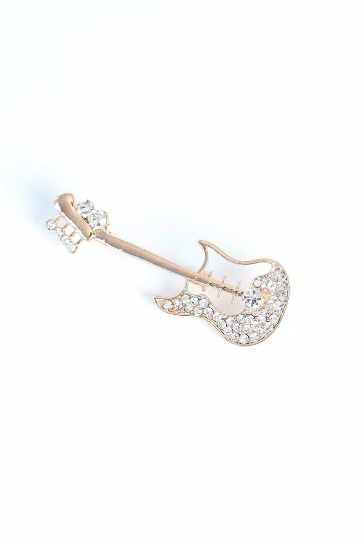 EBJ Metal Brooch with Zircon Stone - Siegen