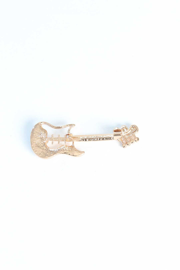 EBJ Metal Brooch with Zircon Stone - Siegen