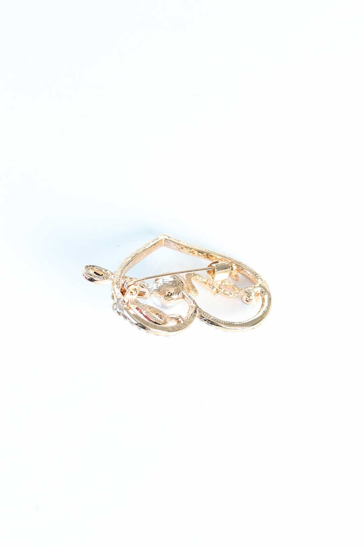 EBJ Metal Brooch with Zircon Stone - Ocotlán