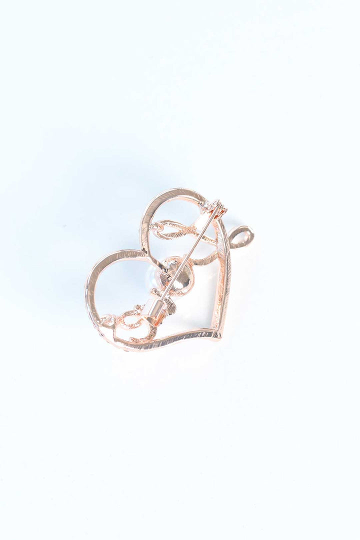 EBJ Metal Brooch with Zircon Stone - Joplin