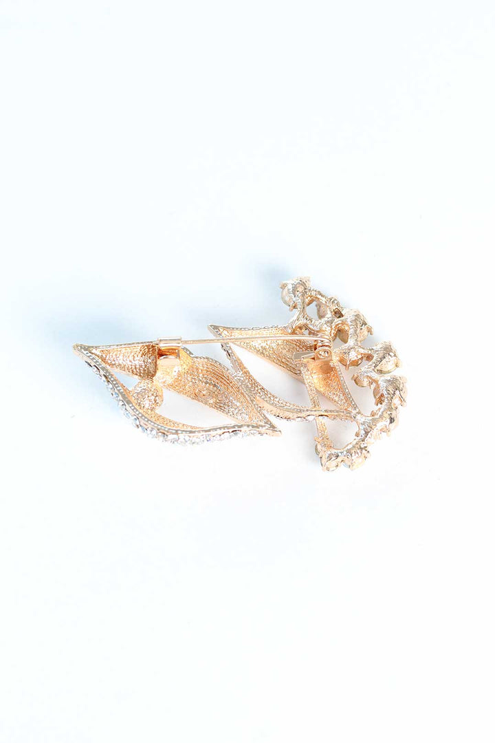 EBJ Metal Brooch with Zircon Stone - Lake Elsinore