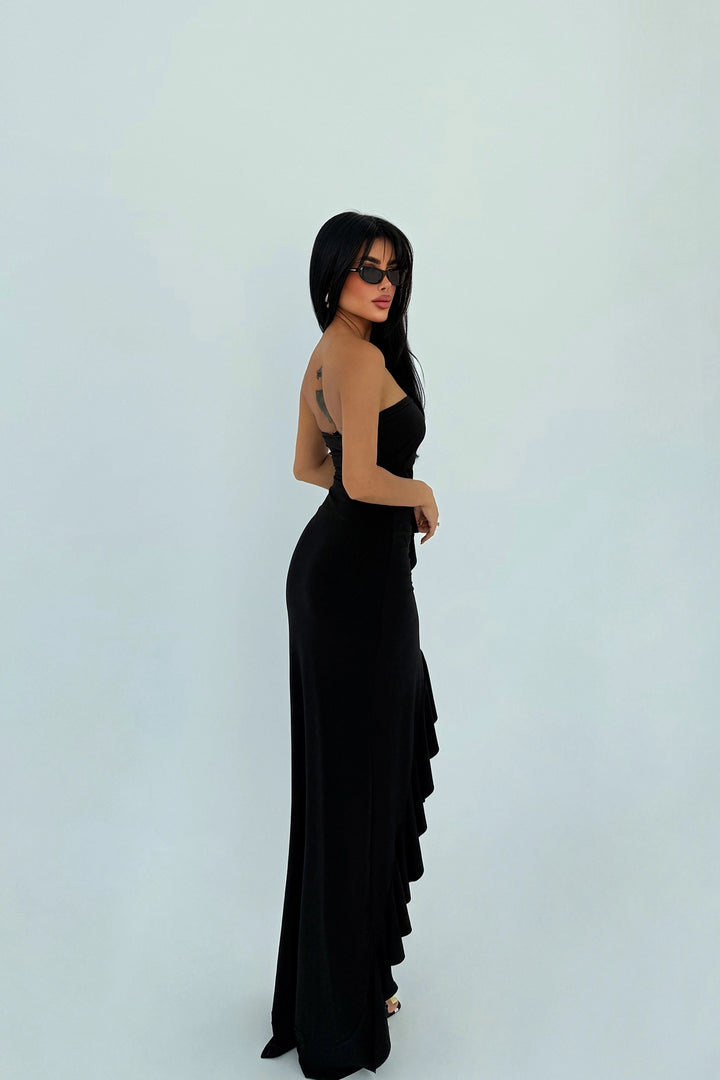 EYY Women Siyah Lila Elbise - Bolton