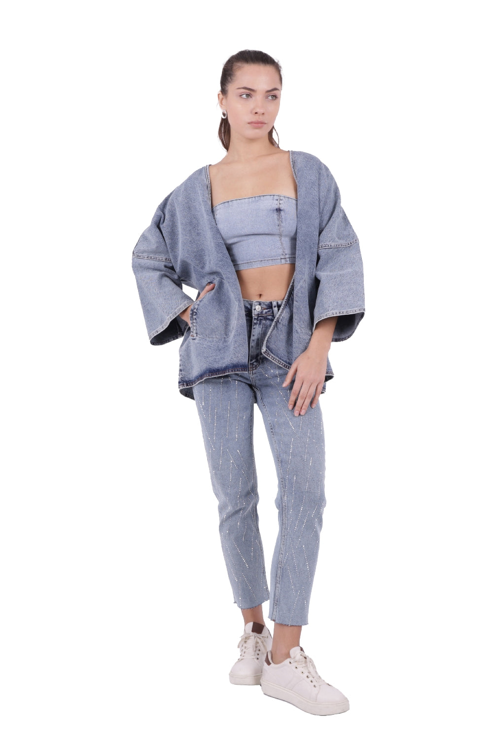 XLJ Denim Kimono Mixed - Smyrna