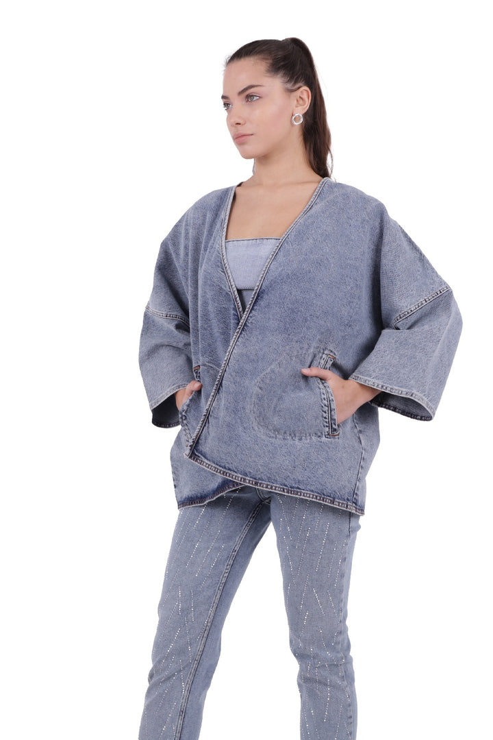 XLJ Denim Kimono Mixed - Smyrna