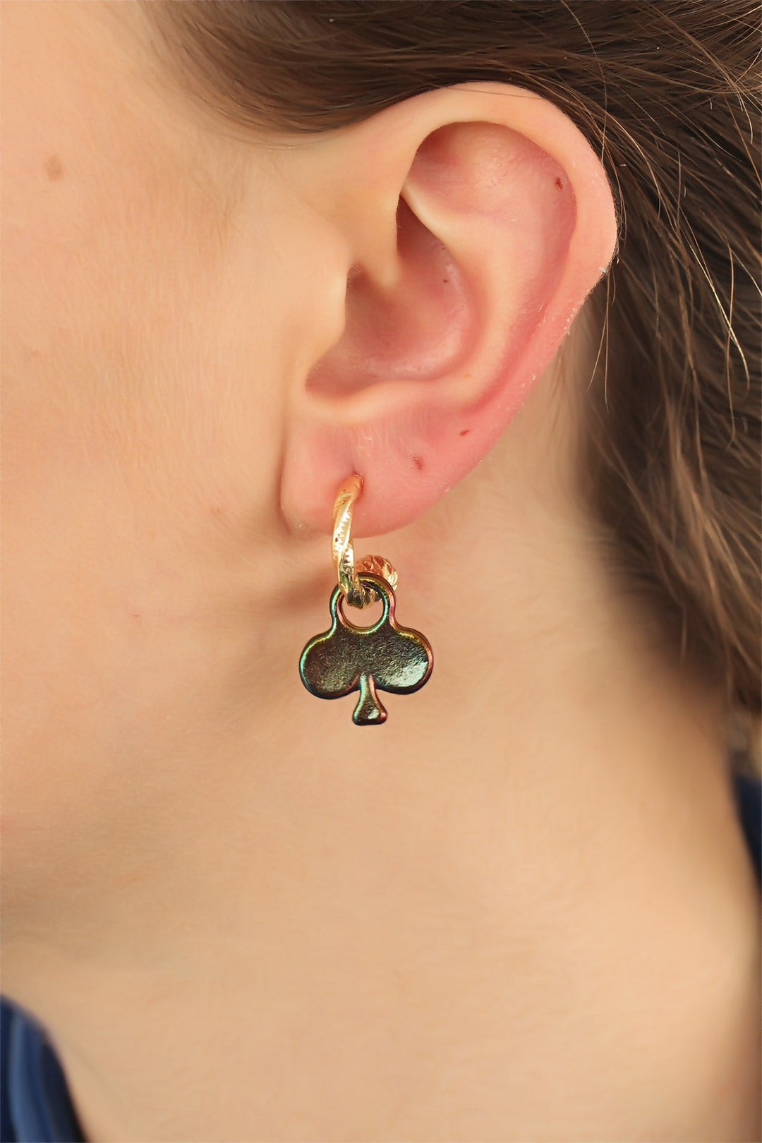 EBJ Earring Set with Fly Double Card Designed Hematite Stone - Jalacingo