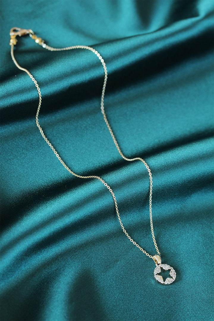 EBJ Star Design Gold Color Women's Necklace - Novohrad-Volynskyi