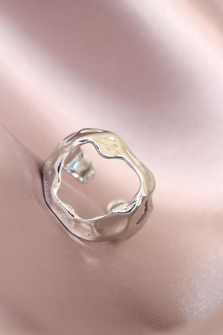EBJ Silver Color Adjustable Women's Ring - The Hague