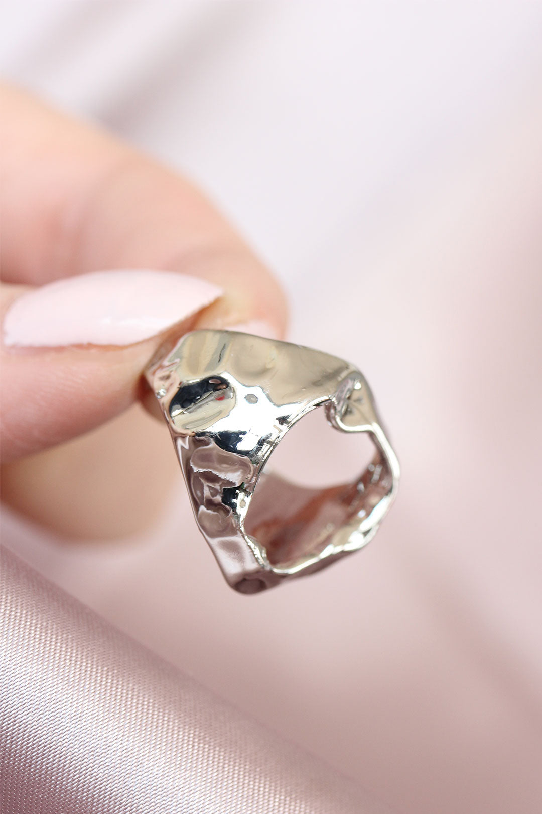 EBJ Silver Color Adjustable Women's Ring - The Hague